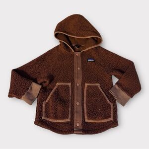 Patagonia Retro Pile Jacket (size 4T) kids brown